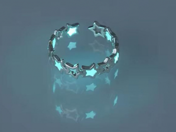 Glowing jewelry